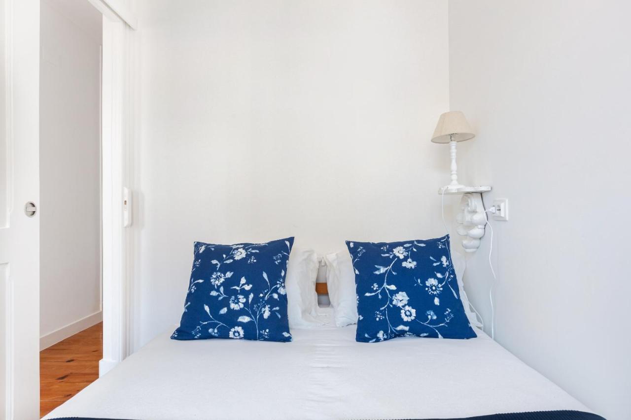 White & Blue Vintage Home In Graca Lisboa Kültér fotó